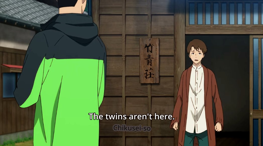 The twins are just about to waste all the time and effort they spent on practicing. I get how they're feeling, but wish they'd get their acts together soon and find some purpose other than "getting girls".(Not competing because of the possibility of loss--sounds like me tho.)