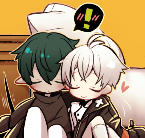 KKR_LM's tweet photo. 新しくサシャｘイノ漫画も描いてるけど　こちらの浮梅もも
戦場や部下がいるとメフィストなのに　浮梅2人っきりだとイーノ君性が強かったりしそう https://t.co/nVdvehSyw2