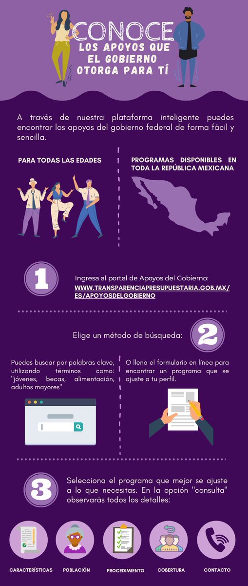 ☝️Aunque la mayoría de las reglas de operación de los apoyos se encuentran en diferentes páginas
del gobierno, la plataforma ayuda a encontrar los que mejor se adapten a sus necesidades y gestionarlos de manera directa bit.ly/ApoyosDelGobie…