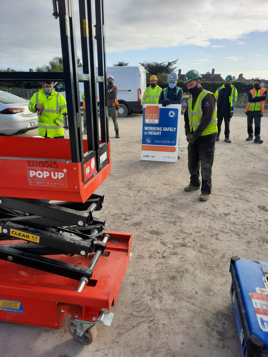 GKeaneSafe19's tweet photo. Thank you to Mick and all the people @HSSHire for delivering an excellent demonstration of various items of work at height equipment. Really well recieved by a fraction of the personnel on our Hamilton Gardens Residential Project.  #CIFSafety20 #SafetyFirst https://t.co/b3MILWLfyX