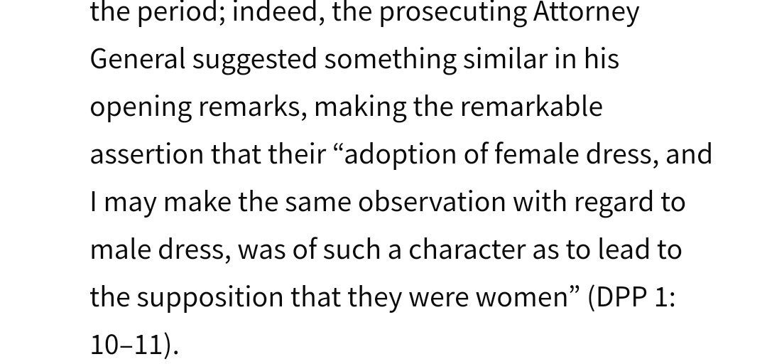 Attorney General said their butch drag was unconvincing.