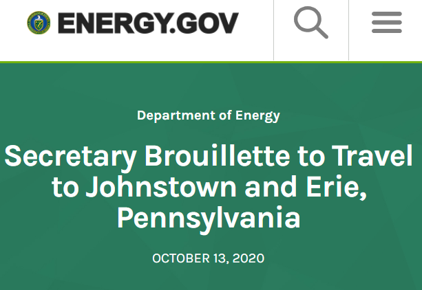 For months the Secretary of Energy has found he has urgent business that requires him to travel on the taxpayers' dime to state after state that all seem to have something in common. Maybe Professor  @LarrySabato can spot the pattern here. 13/