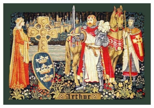 41Strange_book's tweet photo. King Arthur /
Medieval tapestry https://t.co/PC10lnmTIs