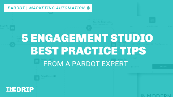 nuvemconsulting's tweet photo. Pardot Engagement Studio is designed for running automated email campaigns for a number of use cases. Check out these 5 engagement studio best practice tips from a Pardot expert! https://t.co/9H0RUFYQZF via @thedriptech 

#Pardot #EngagementStudio #BestPractices https://t.co/Eb2vAMvUyr
