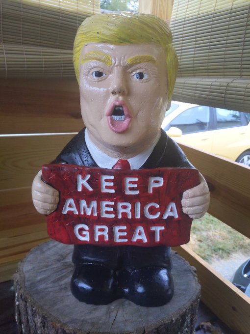 My Trumpy says he loves living here. Especially because he feels its important to trigger my brainwashed