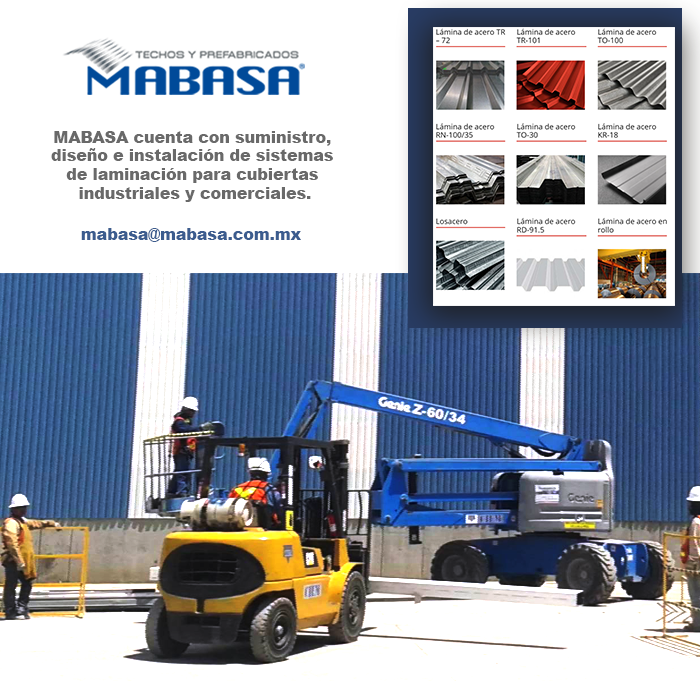 MabasaTechos's tweet photo. MABASA cuenta con suministro, diseño e instalación de sistemas de #laminación para cubiertas industriales y comerciales. https://t.co/zfGcj3t6lC