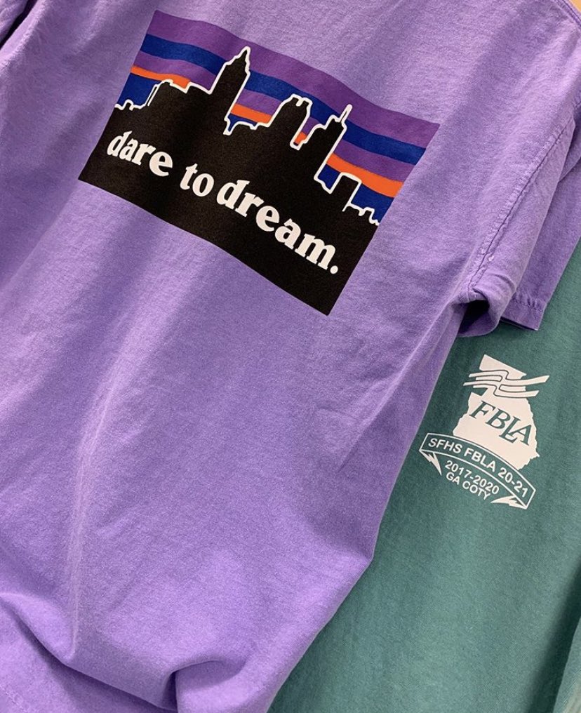 Have you seen our new FBLA t-shirts? They are definitely one of the best so far! They come in both green and purple 💚💜 Can’t wait to see all our members rocking the shirts during #gafblacrew week! #gafblatshirt
