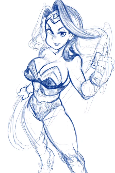 Apparently it's #WonderWomanDay  today ! So here are some sketches I have of her~ #WonderWoman #WonderWomanDay2020 