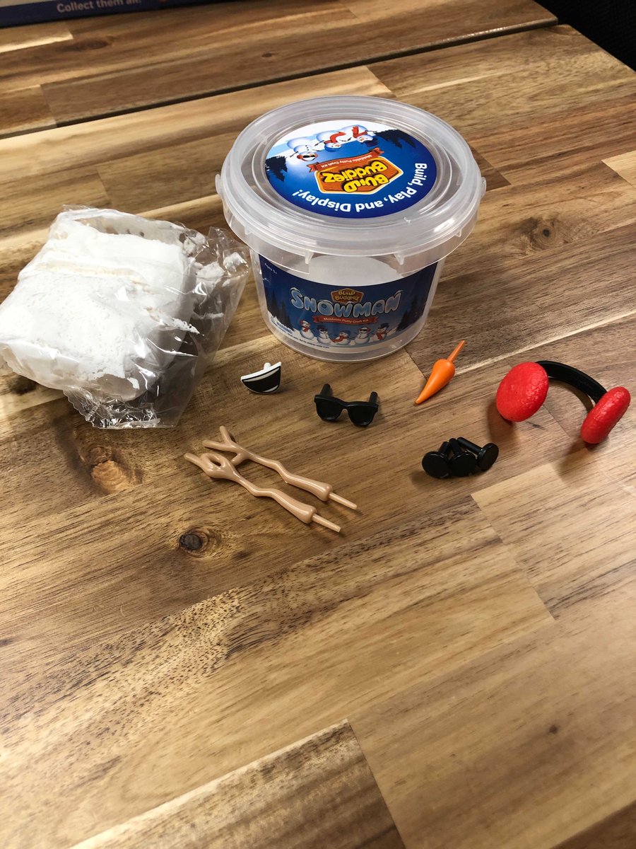 There are 6 Build Buddiez tubs, and this is just 1! 😊 What’s in yours? Includes putty and accessories to decorate your snowman! ☃️ Collect them all! Find it here: amazon.com/dp/B07YKX8JC7?…
#toys #play #crafts #Create