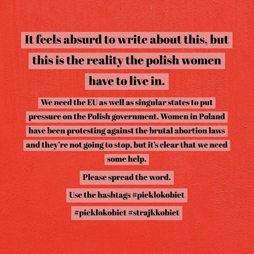 What’s happening in Poland  #pieklokobiet  #piekłokobiet  #strajkkobiet