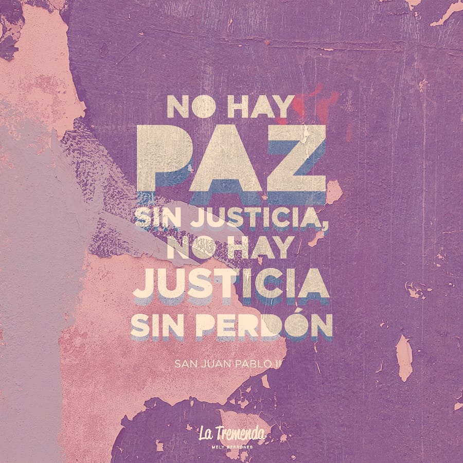 La verdadera paz es obra de la justicia.🕊️
#JuanPabloII