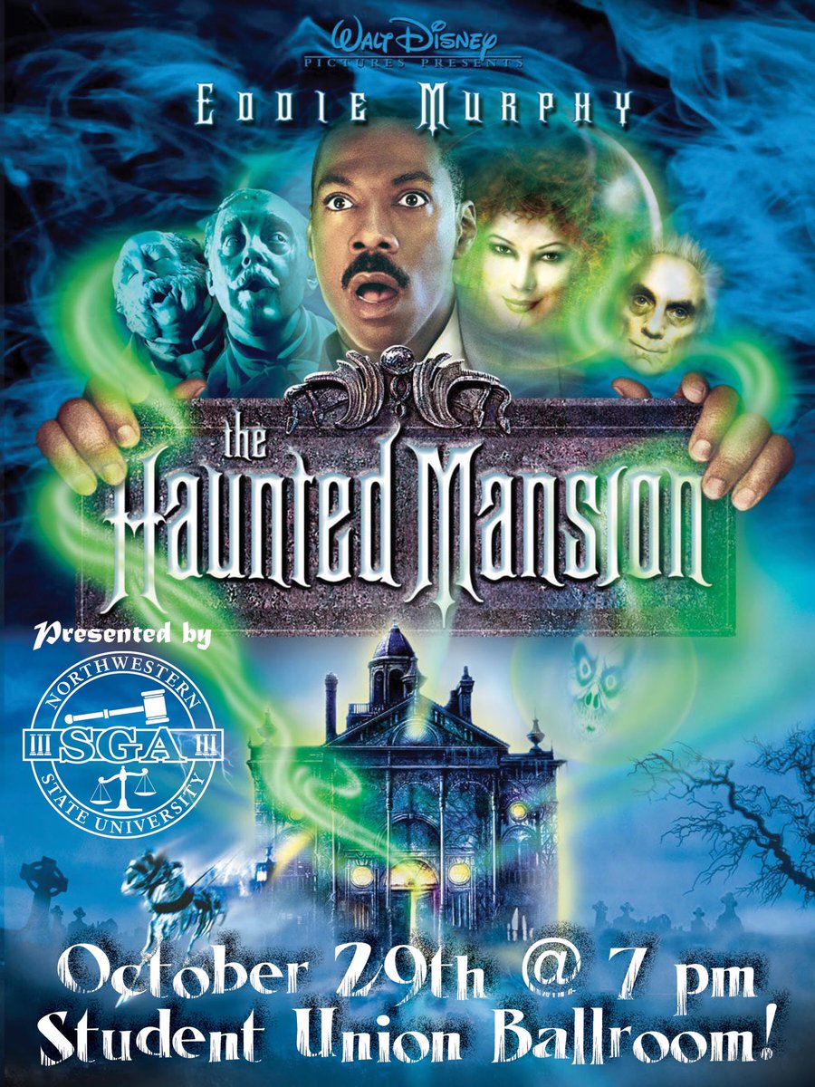 Join SGA for the Haunted Mansion Watch Party on Thursday, October 29th! Space will be limited to the first 100 attendees, so RSVP now:

forms.gle/ELeaKvRp9n4EFq…