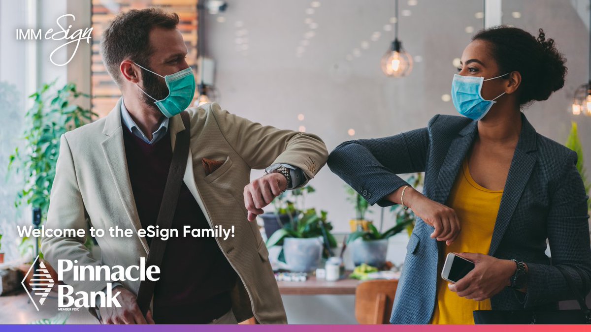 IMMeSign's tweet photo. It's always a great day when we get to welcome another client to the IMM #eSign Family! @pinnbank selected our #eSignature solution that seamlessly integrates with @CSIsolutions #NuPoint. Thank you for choosing #SimplyTheBest solution for #Banks.
#FinTech #DigitalTransformation https://t.co/4xeffPIKiC