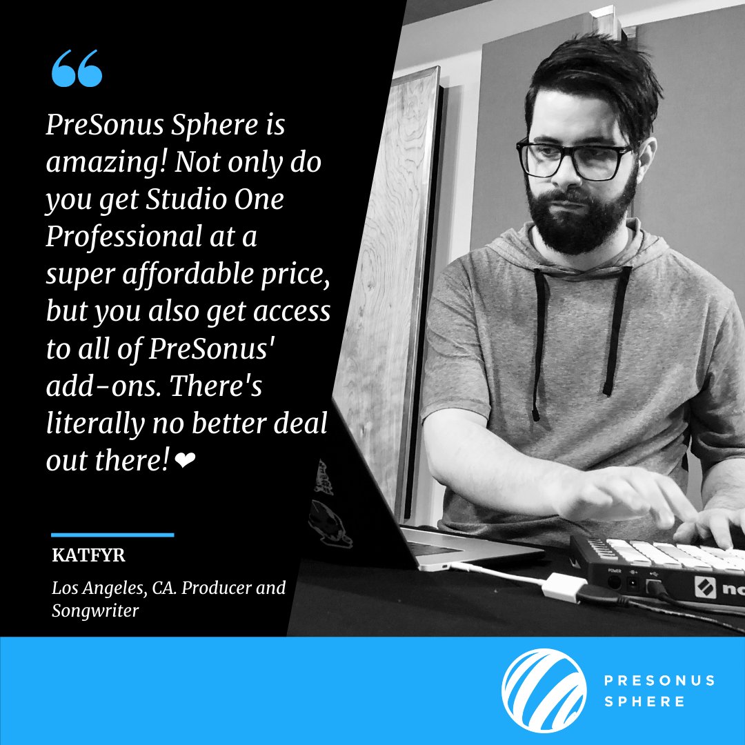 PreSonus's tweet photo. .@KATFYR 

https://t.co/9OFQMzv677 https://t.co/9WTtvvvfNf