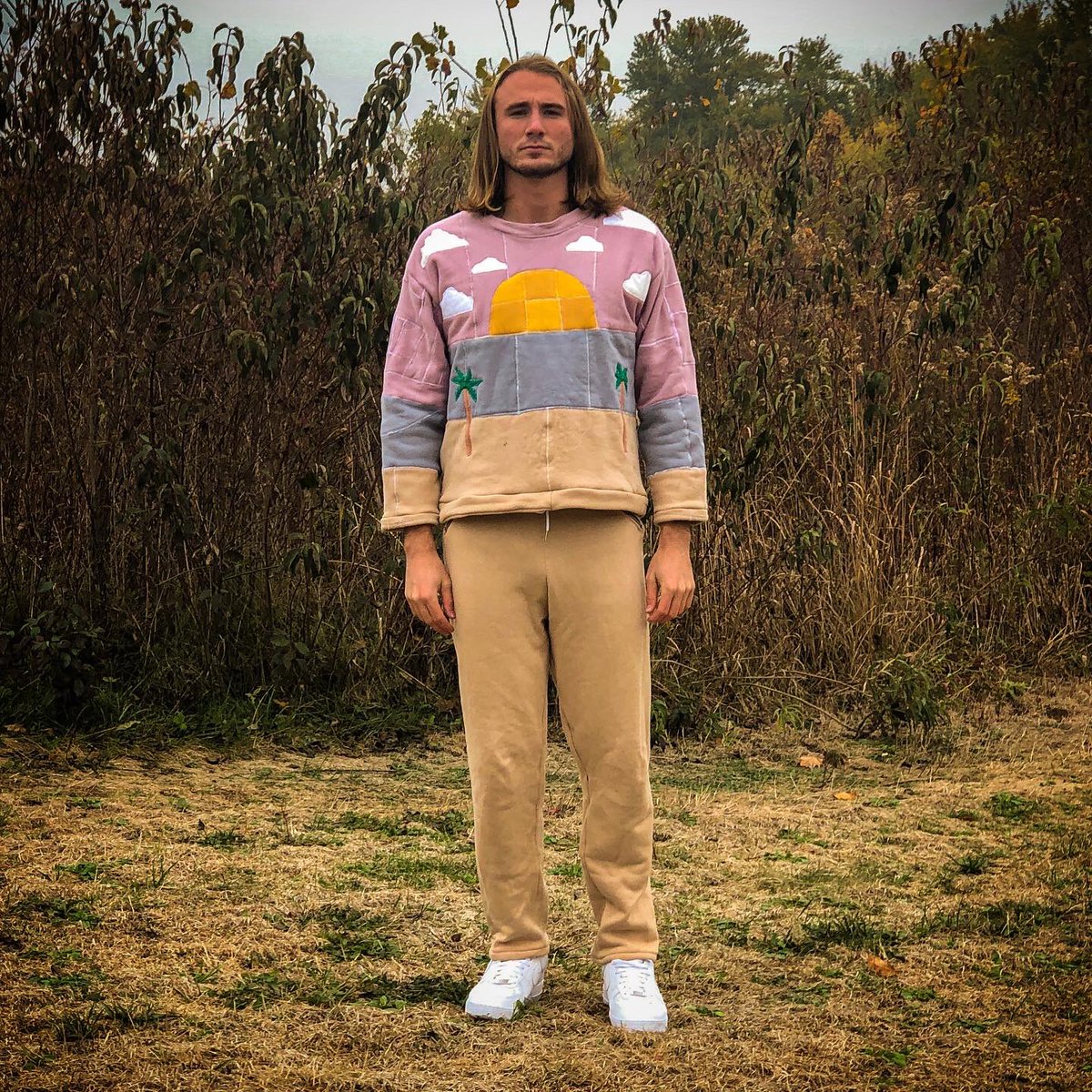 byefrisbie's tweet photo. “Places I’d Rather Be” 
Everything cut and sewn/patch worked by me out of high quality fabric scraps/excess fabric I’ve saved over the past year. 
Available tomorrow (Friday the 23rd) at 1:11 pm CST @ https://t.co/B2M4SoePHu https://t.co/g46YruUJ3S