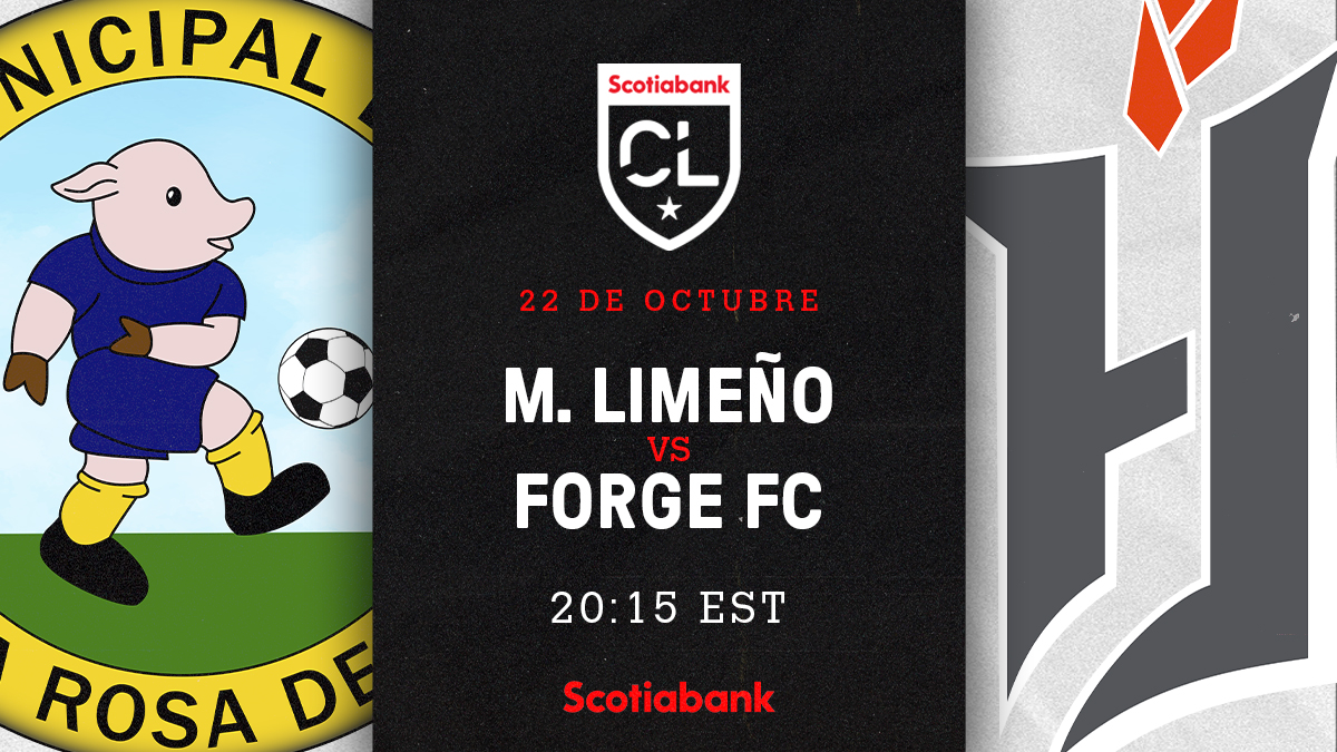 Hoy 20:15 pm ET, <a href="/LimenoOficial/">C.D Municipal Limeño</a> vs <a href="/ForgeFCHamilton/">Forge FC</a> luchan por un boleto a octavos de final de #SCL20 ¿A qué equipo veremos en la próxima ronda? @scotiabankfc