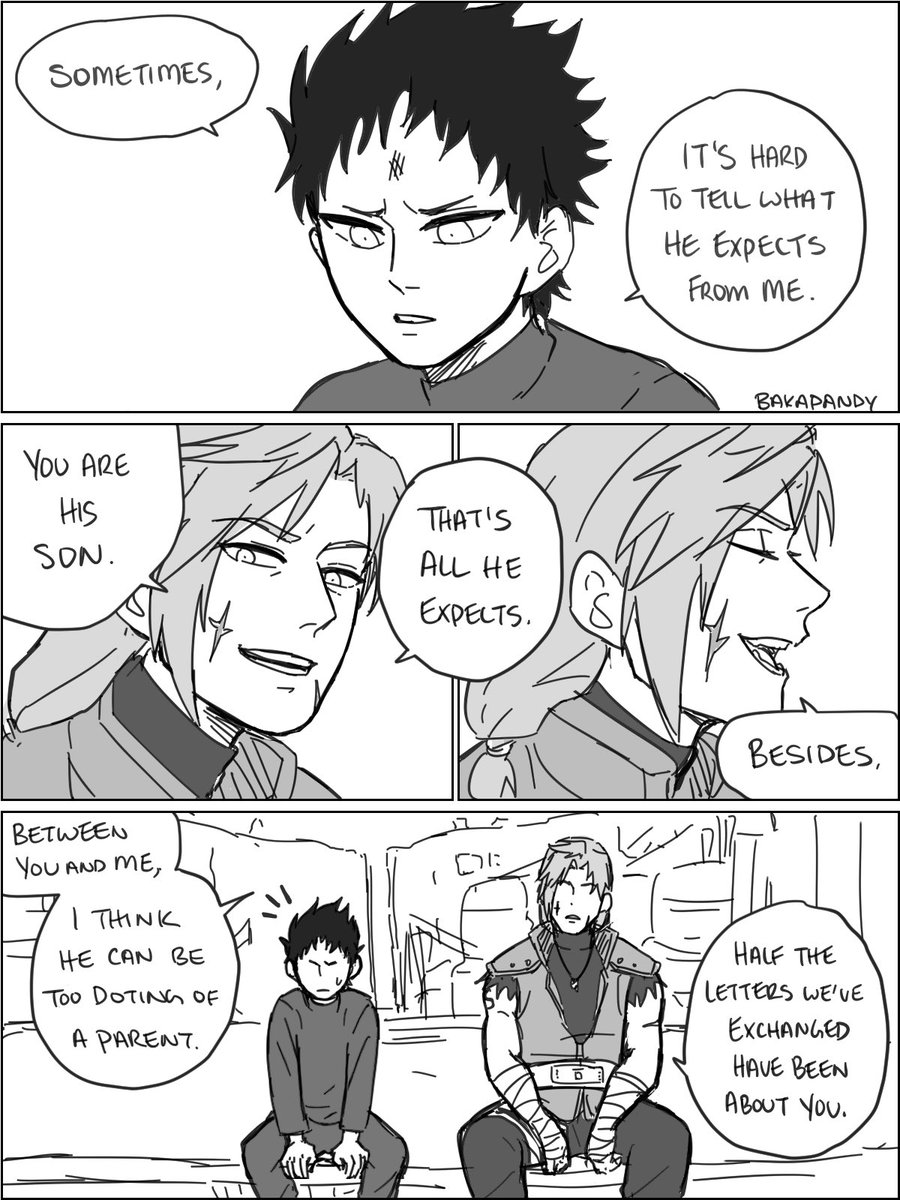 The way Gaara cares is by making sure Shinki can reach his fullest potential. 
Anyway Gaara being doting the parent that everyone's had it with him ??? (4\5) 