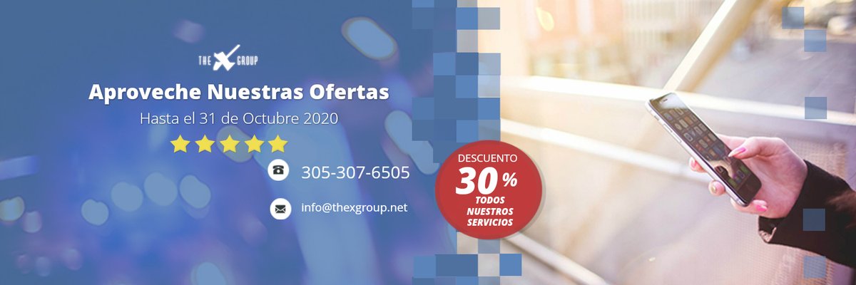 TheXGroupSAS's tweet photo. Le damos la bienvenida al otoño con descuentos en todos nuestros servicios, tales como: redireccionamiento de clientes, manejo de reputación, manejo de redes sociales, y todos los demás. Esperamos que puedan aprovechar estas ofertas para mejorar su éxito comercial. https://t.co/R496jUjeta