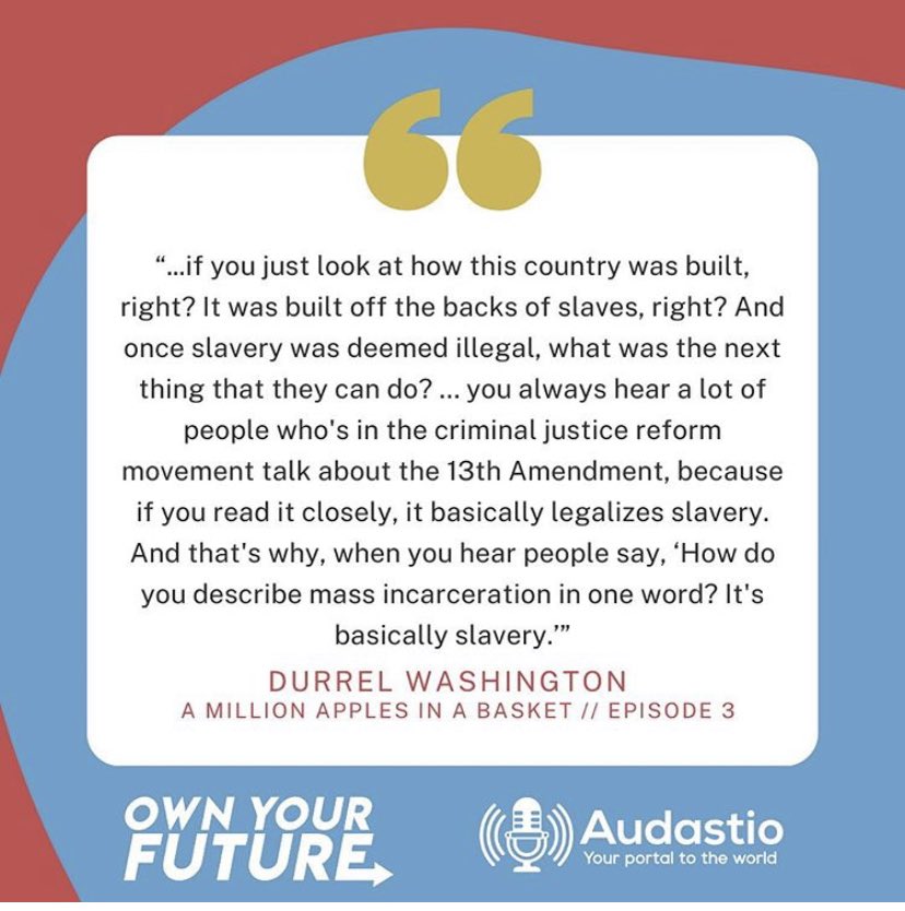 audastio's tweet photo. Some of our favorite quotes from  @yearupalumni we’ve interviewed in the past episodes: 1-3 of Own Your Future. What are yours? Listen here 👉🏾 https://t.co/6yO1KPpbmt 
#podcast #ownyourfuture #audastio #yearupalumni #yearup #entrepreneurs #moms #CriminalJusticeReform 🎙 🎧 https://t.co/cpciAgEVfB