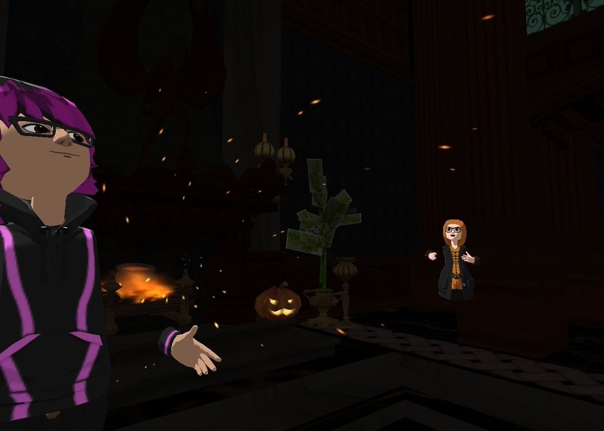 Just had a SPOOKtacular (my new fave pun!) time in @AltspaceVR for the Haunted House meetup with @VRWorldSociety and @EducatorsVR. There are no words... viscerally moving, enchanting, phantasmagoric (ok so there are a few words, ha!)👻
#Halloween2020 #Halloween #EdinVR #ARVRinEDU