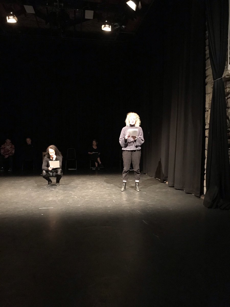 helisme's tweet photo. Well I think that worked!  Performed simultaneously for a live (socially distanced) and online audience.  A few gremlins but massive thanks to our writers, actors, audience &amp; staff for being guinea pigs in this experiment #Writehouse @SundCulture @ArtsCtrWton @TheatreSpaceNE https://t.co/9ULVQfSROC