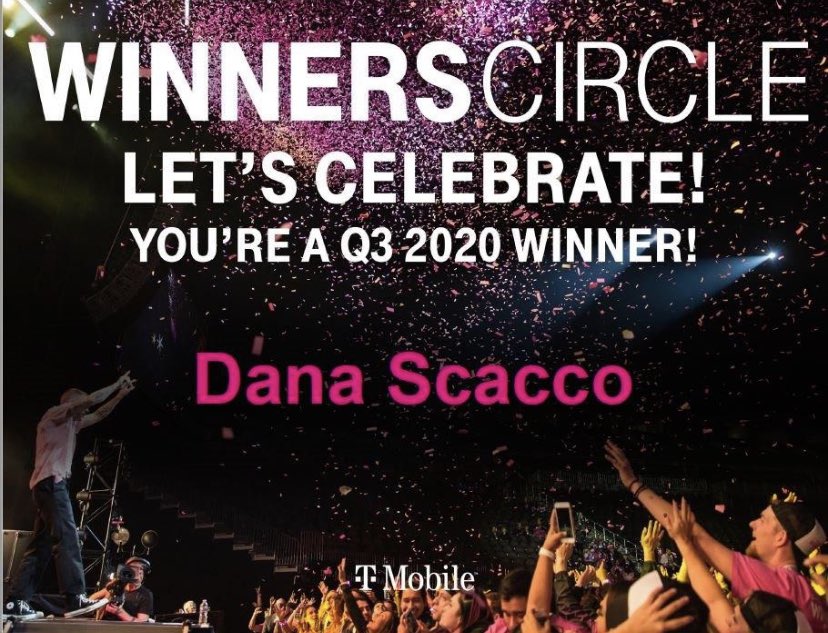Congrats, Dana! You are a living example of How We Play at T-Mobile. You’re an asset to the district and to the company. The future is bright for you! @tvisionqueen <a href="/AngelGomez143/">Angel Gomez</a> <a href="/RJGomezIII/">Rafael J. Gómez lll</a> <a href="/richgarwood/">Rich Garwood</a> #midwestthing #firstandfast #theforceofilnorth #spartanlife