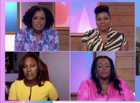 Today we had an all black female panel on Loose Women😍😍😍 let’s normalise this because they brought so much life! #thingswelovetosee #BlackHistoryMonth