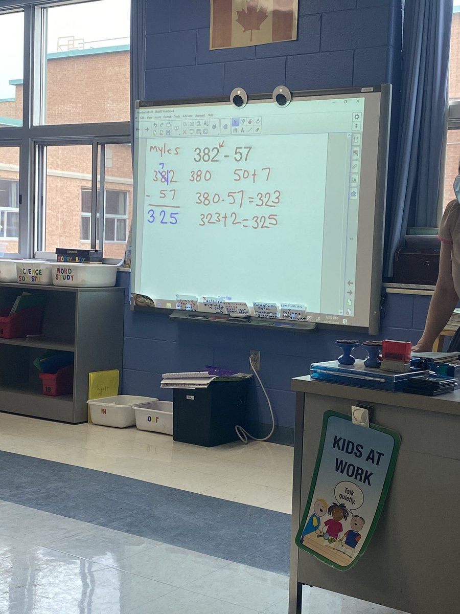 Supporting our school goal to have weekly number talks in every classroom and connect them to Lawson’s strategies by first observing a number talk in Mrs. R’s class and tomorrow modelling a number talk.  #TogetherWeAreBetter #SchoolGoals #MentalMath #LKDSB #SJM <a href="/ItsUpToYou____/">Sally Parkinson</a>