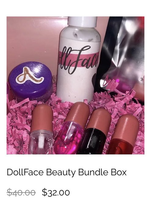 Includes DollFace Beauty Unicorn Dreams Lip Scrub, DollFace Beauty Champagne Kisses Lip Scrub, DollFace<a href="/tag/sale"class="tags"><span>#sale</span></a><a href="/tag/instagramdown"class="tags"><span>#instagramdown</span></a>