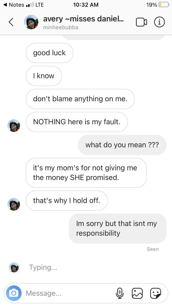 anyways i confronted her today abt it and she’s not taking accountability for everything snf saying that it’s her mom’s fault she doesn’t pay her when she’s also not obligated to do that in the first place ??? Idk I’m just tired