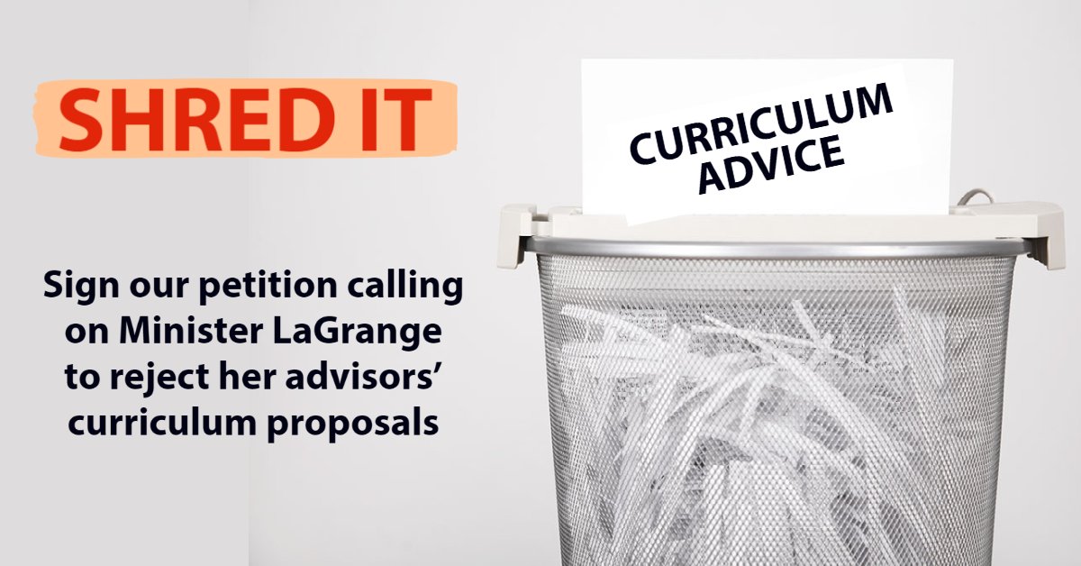 albertateachers's tweet image. Add your signature to our petition calling on the Minister of Education to scrap the regressive and inappropriate recommendations of her curriculum advisors: loom.ly/4NnHEOQ #abed #ableg