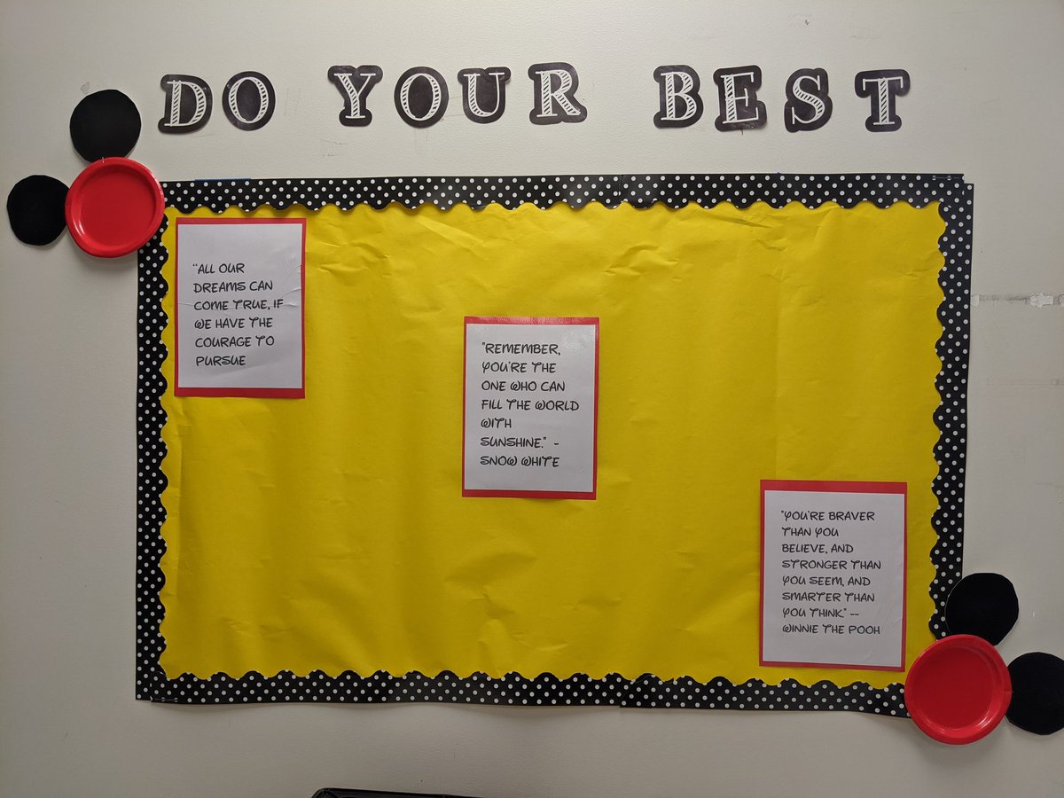 Monday some of my students will be back in the classroom at <a href="/RiverBend_ES/">River Bend ES</a>..decided we needed "the happiest place on earth."to get us through this...!#sneakpeek #disneythemedclassroom #teachingduringapandemic