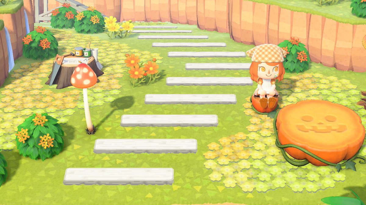 ロゼ ポケモンgo あつもり 芝桜の道の淡い方を冬の地面に合わせて色味変更しました あつ森 Thepathacnh マイデザイン