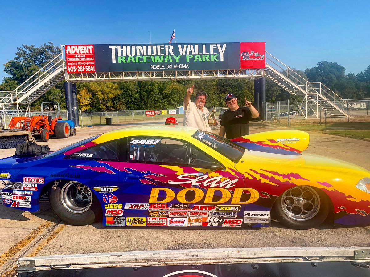 Congratulations @seandoddracing on winning Competition Eliminator at the Division 4 @nhra @lucasoilproducts race @thundervalleyokc !! 🏆 
#panellaraceengines #panellaracing #panellawinningcustomer #nhradragracing #lucasoildragracingseries #compeliminator #winner