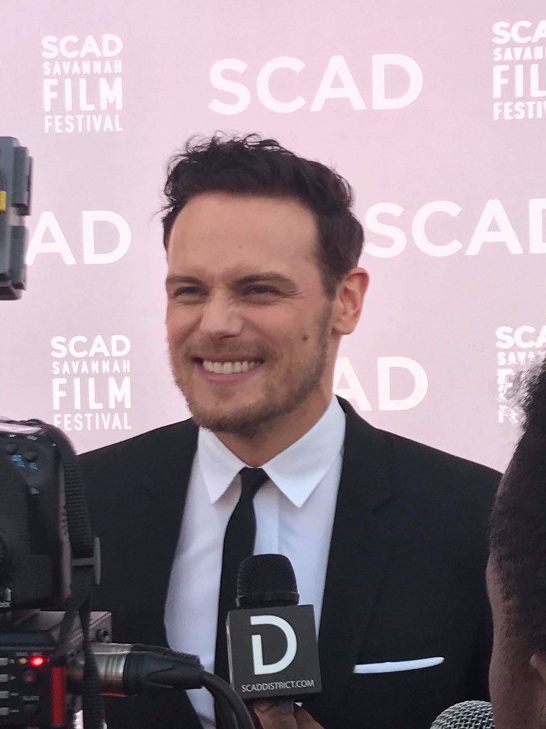 Scrunch his nose.