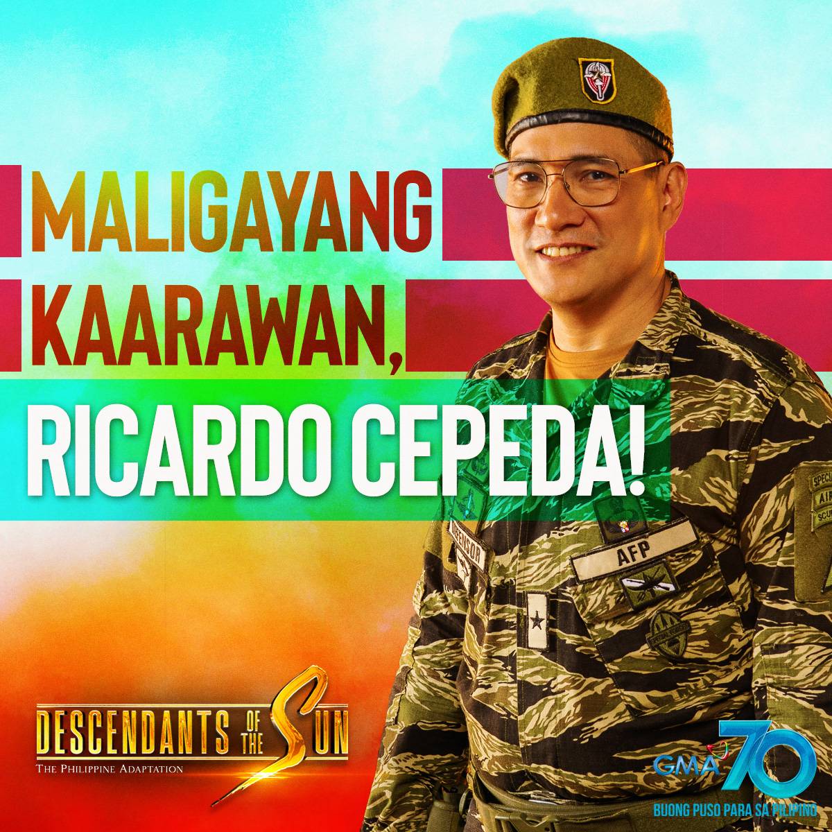 Happy birthday, Mr. Ricardo Cepeda! Your family loves you! 