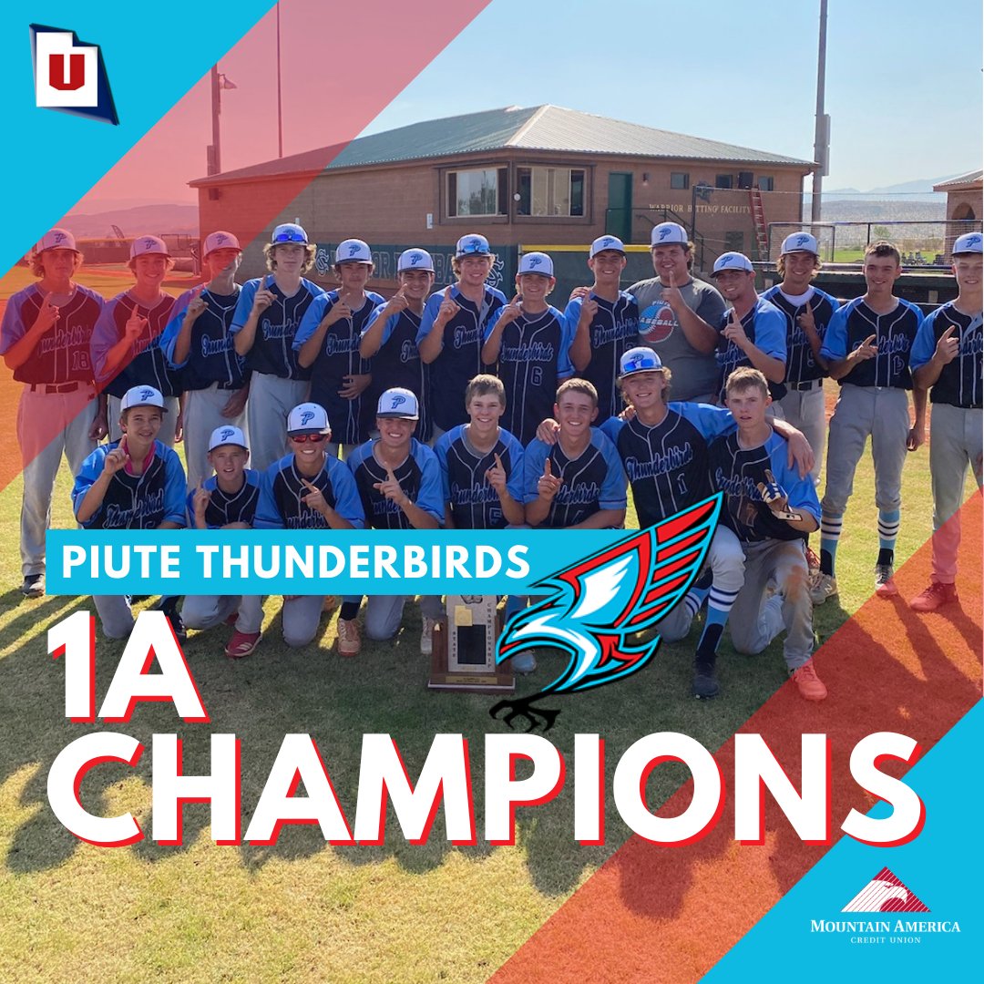 The <a href="/PiuteHigh/">Piute High School</a> T-Birds have now won four <a href="/MountainAmerica/">Mountain America CU</a> baseball titles in five years. #MyReasonWhy