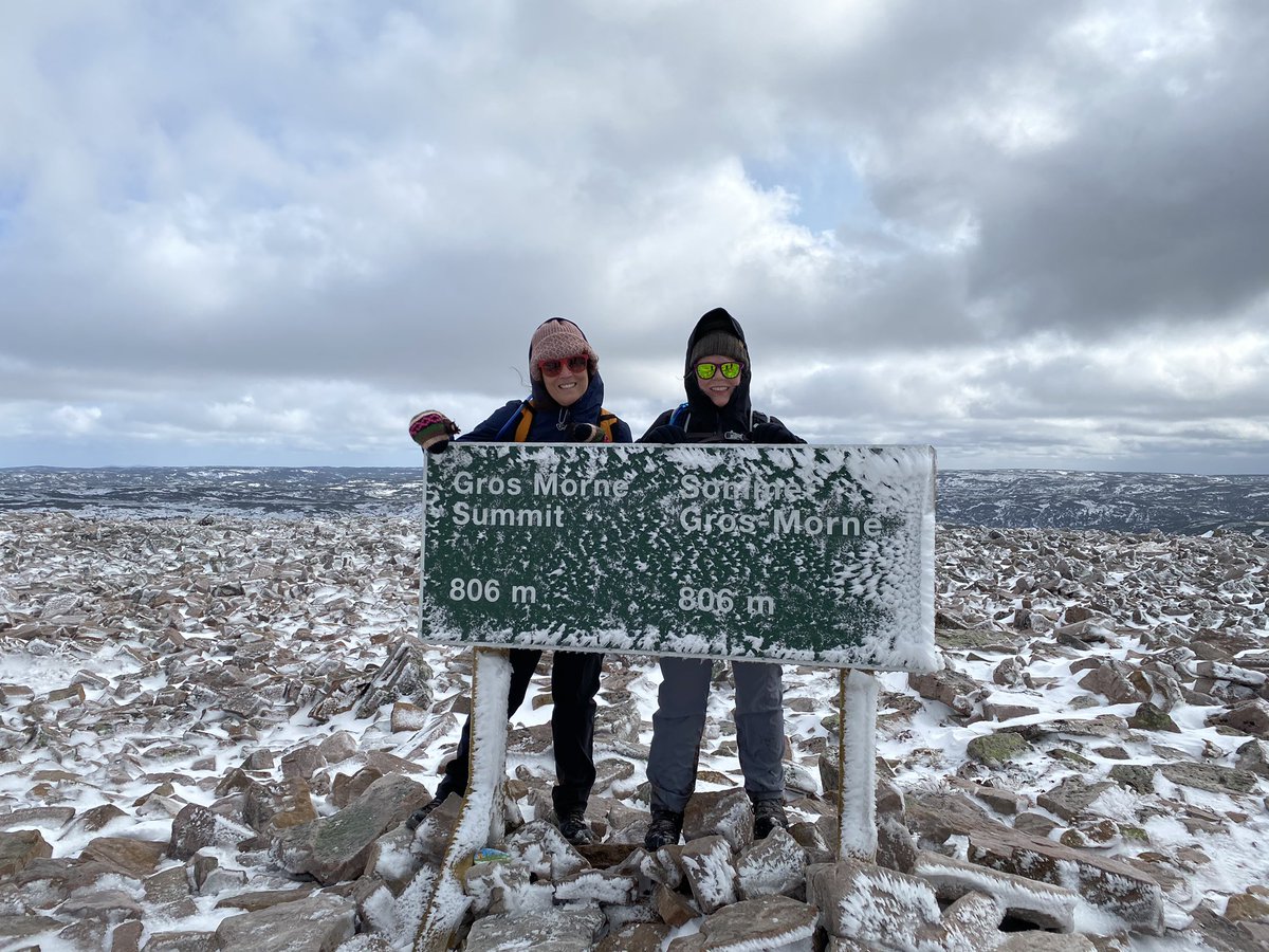 Gros Morne mountain with snow and ice... only recommended if you’re up for a challenge 😂