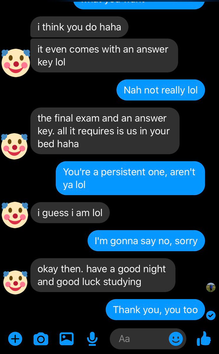 One of my bad grades was actually the fault of a GSA who was bitter I had shut him down. Apparently some of the older sisters had taken him up on his offers, but I got him fired. He had “lost my final exam” that dropped me to a C, but I retook the class for free and got an A.