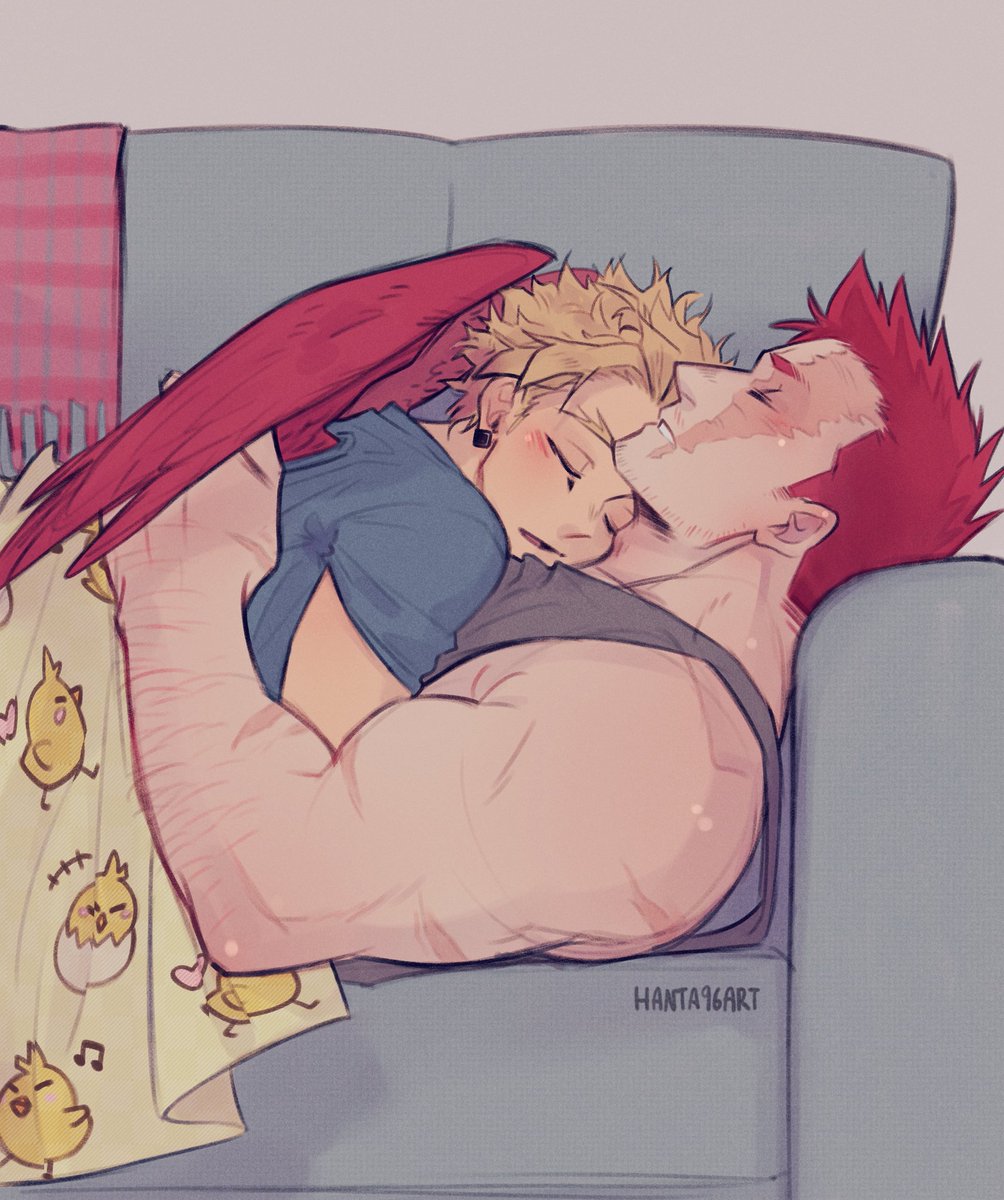 hanta96art's tweet photo. Just two tired pro heroes #endhawks https://t.co/7IHU5QJJvm