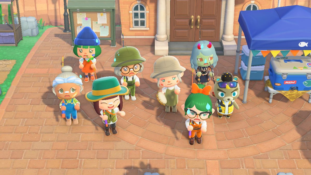 FluxWindWaker's tweet photo. Fishing tourney on @AcnhMoahu! We cuties. https://t.co/1MERjRgjGA