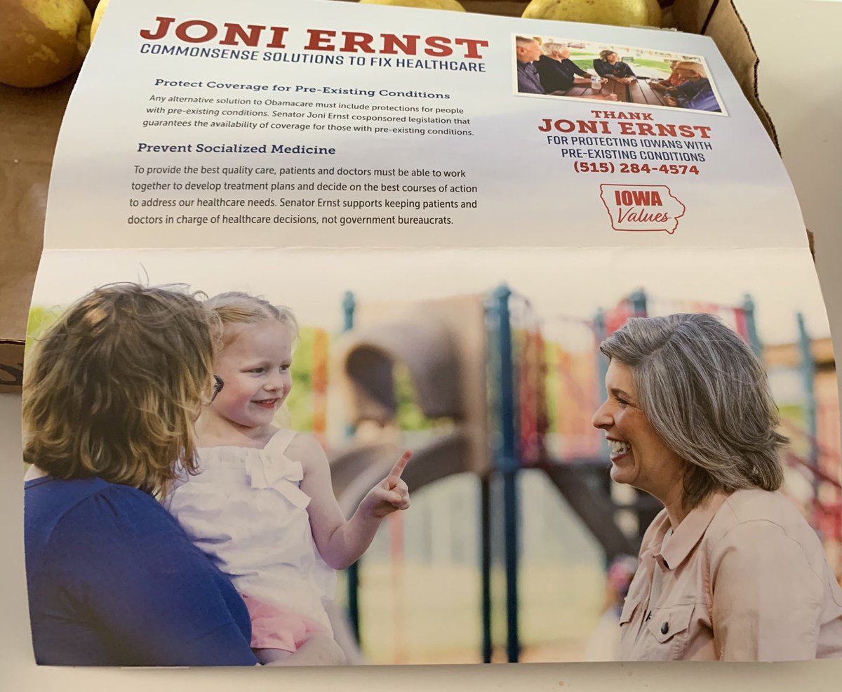 bowmama's tweet photo. LOVING these photos of my daughter in the @joniernst mailers! She loves her “Aunt Joni”! #GirlPower #WomenVoteRed #RepublicanMom ❤️🇺🇸 https://t.co/cAVVNO1JDA
