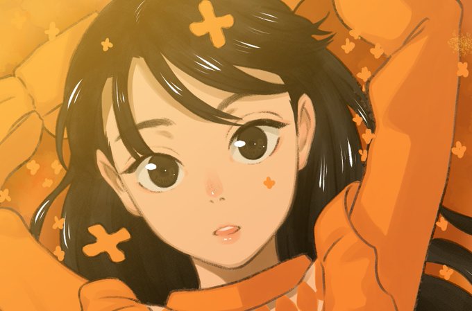 「bangs orange theme」 illustration images(Popular)