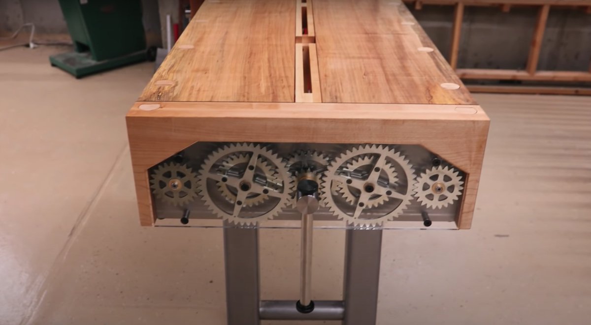For those asking, YES, we will do a FULL SHOW AND TELL of my NEW workbench! I was traveling when Andrew Klein delivered it, and I cannot WAIT to see it in person! Andrew  -- just ... no words. Incredible, incredible work.  youtu.be/OEecIzkj4zg