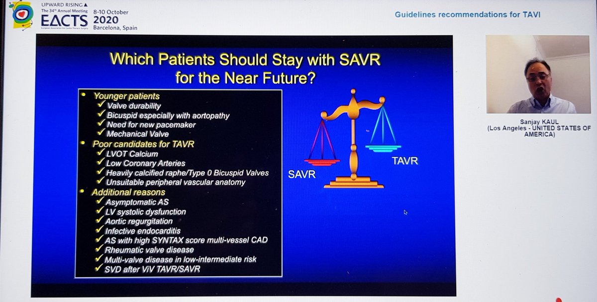 Great conclusions and a slide highlighting the (large) cohorts of patients for whom sAVR still appears to be the right choice