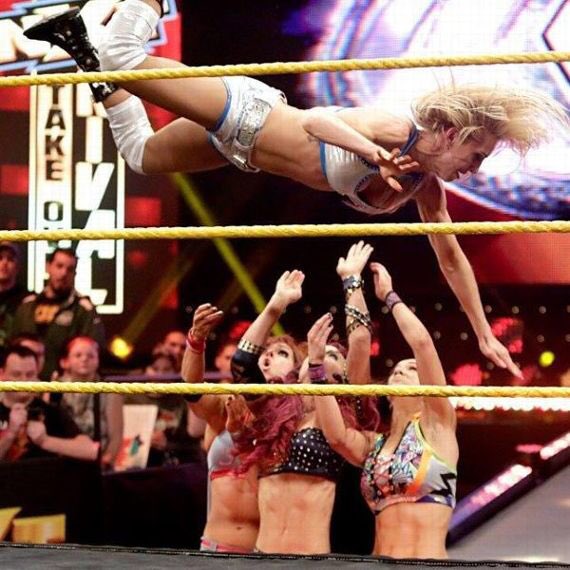 Women’s Title: Charlotte (c) Vs Bayley Vs Becky Lynch Vs Sasha BanksThe Bret Hart moment for the Horsewomen - a lifetime of loyalty earned through blisteringly good work. One of the best 4-ways ever, Vince owes them a billion dollars each for paving this path.IT’S STILL GOOD!