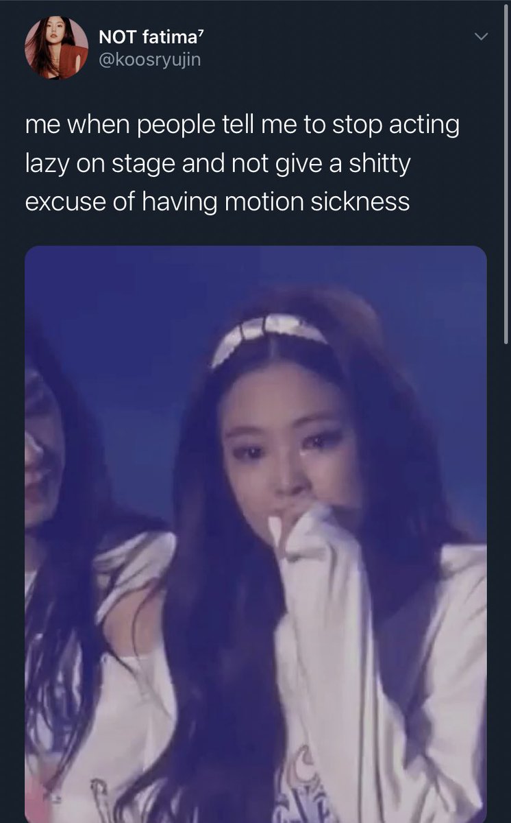 Making fun of someone’s health when she has been clearly using patches for motion sickness and she had an injury in her ankle wtf