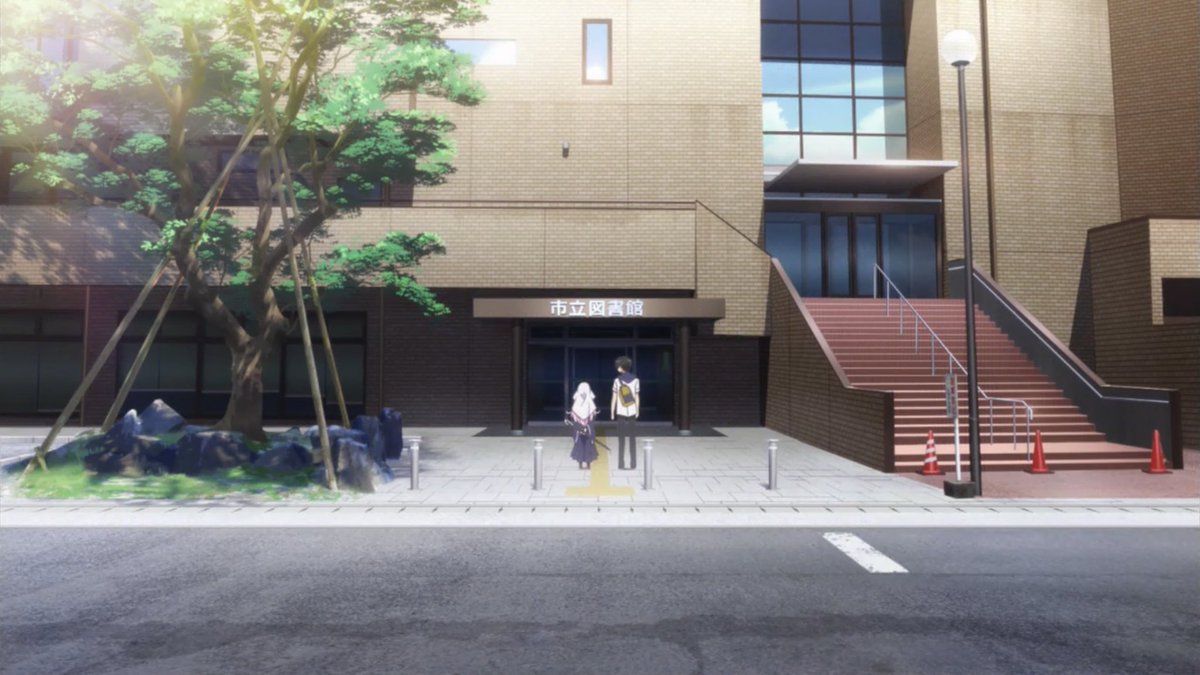 なづかり Tvアニメ 神様になった日 第一話 舞台探訪 山梨市立図書館 内観もここがモデルでしょうかね 神様になった日 聖地巡礼 Butaitanbou