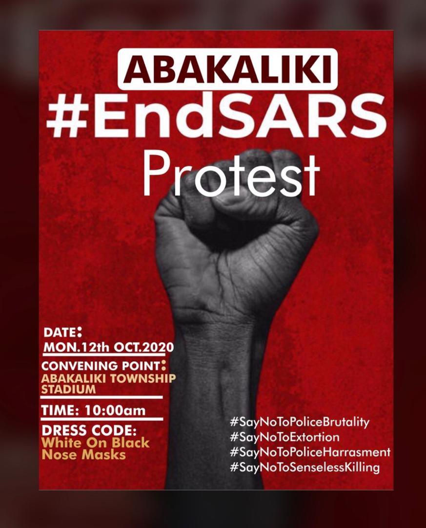 @SavvyRinu Ebonyi state we move on Monday 
#Nigeria60AndUseless
#EndSARS In Nigeria or we 
#EndNigeriaNow