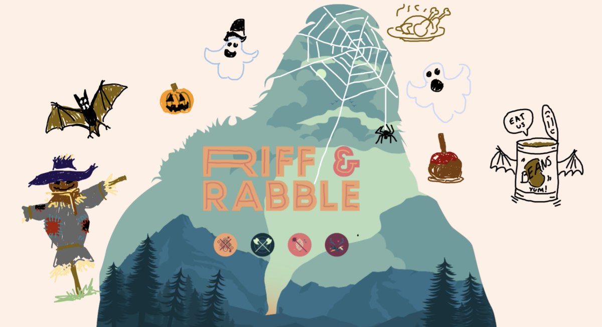 Hey! Sorry we're running a little late. Dave started making the roll20 screen spooky/thanksgivingy while we waited